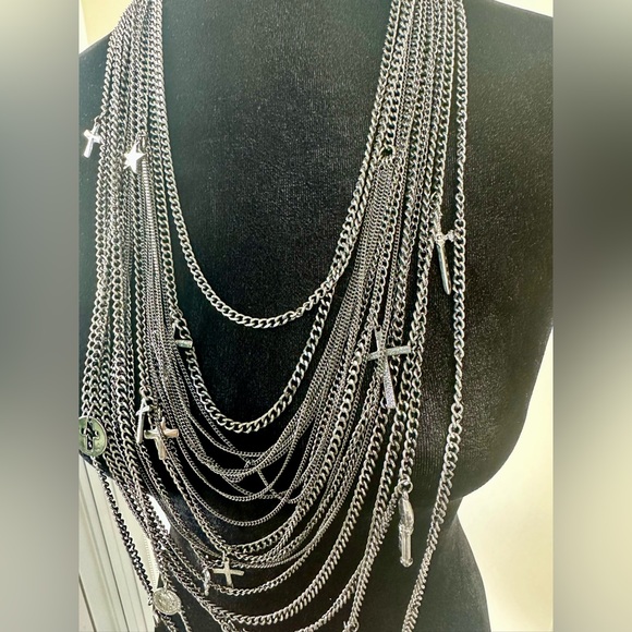 BCBG Max Azria Multi Chain Necklace - Picture 3 of 5